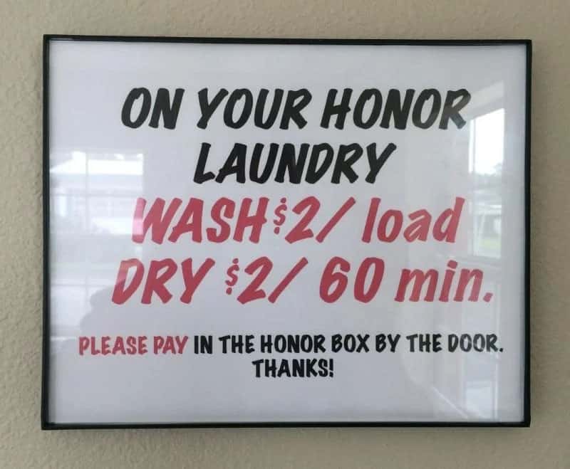 Honor Pay Laundry